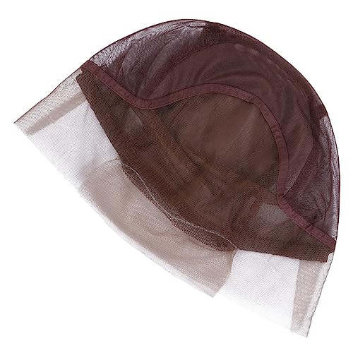 BESTYASH Verstellbare Lace Front Perücke Haarnetz Kappe aus Atmungsaktivem Mesh für Damen für Perückenherstellung für Kurze und Lange Haare Bequem und Leicht Kaffeefarbe von BESTYASH