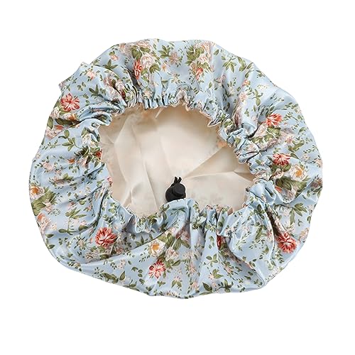 BESTYASH Zart Bedruckte Kinder Schlafmütze Verstellbar Rutschfeste Haarschutzmütze Elastische Duschhaube Für Mädchen Universell Einsetzbar Für Schlafen Und Duschen von BESTYASH
