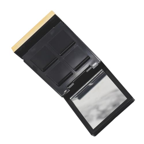BESTYASH 4gitter Lidschatten-pigmentbox Mit Fächern Klappdeckel Und Spiegel Quadratisches Etui Für Leere Lidschattenpaletten Und Make-up-aufbewahrung von BESTYASH