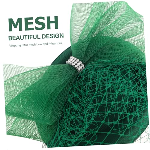 BESTYASH Vintage Braut Haarreif mit Netzschleier und Strasssteinen Eleganter Fascinator für Hochzeit Teeparty Brautdusche und Fotoshootings Bequemes Stirnband Vielseitiger Kopfschmuck für von BESTYASH