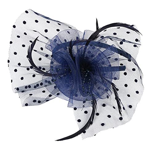 BESTYASH Kopfbedeckungen Vintage-spitze Blumen-fascinator-hut Netz-stirnband für Hochzeitsfeier von BESTYASH