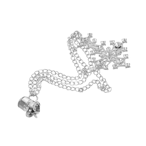 BESTYASH Vintage Kreuz Brosche mit Strass und Quasten Metall Kettenbrosche für Anzug Pullover und Schal Punk Hip-hop Stil Elegante Anstecknadel für Damen und Herren Silberfarbene von BESTYASH