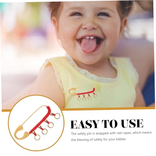 BESTYASH Vintage Messing Brosche als Sicherheitsnadel Handgefertigt im Traditionellen Chinesischen Stil Dekorative Anstecknadel für Junge Mädchen und Frauen Einfach zu Befestigen und von BESTYASH