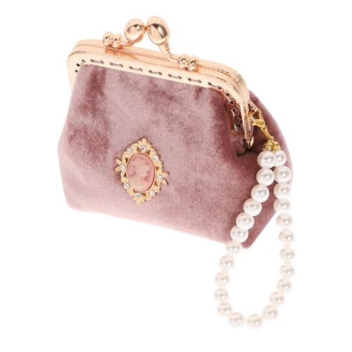 BESTYASH Münzbörse Klein Im Vintage-Stil Hübsche Geldbörse Für Frauen Und Damen Tragbar Modische Wechseltasche Geeignet Für Münzen Kleingeld Und Schlüssel von BESTYASH