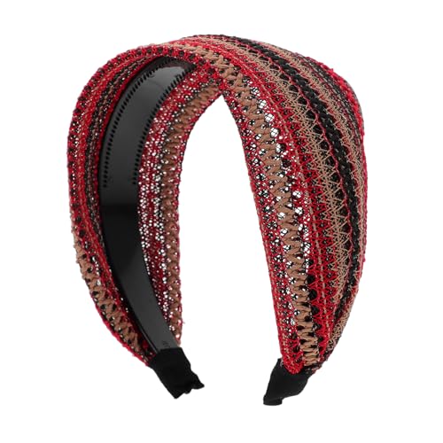 BESTYASH Vintage Stirnband Mit Strasssteinen Haarband Verziert Stilvoll Mit Zähnen Stirnband Hochzeitszopf Funkelnd Elegant Elastisch Gezahnt Für Mädchen Dekorativ von BESTYASH