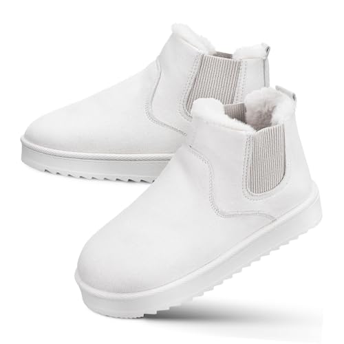 BESTYASH Schneestiefel Für Damen Winterstiefel Damenstiefel Damen Winterschuhe Stiefeletten Warme Kurze Stiefel Fuzzy Boots Mädchen von BESTYASH