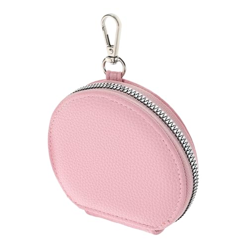BESTYASH Kleiner Münzbeutel Mit Reißverschluss Für Damen Runder Geldbeutel Schlüsselanhänger Tragbare Geldbörse Für Münzen Und Karten Modischer Mini Coin Purse von BESTYASH