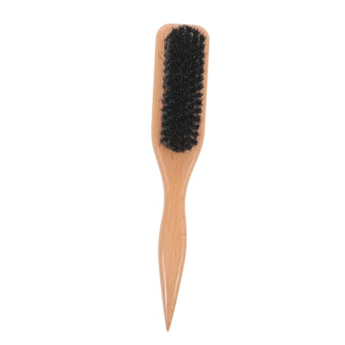 BESTYASH Weiche Borsten Bartbürste mit Ergonomischem Holzgriff Gewölbt Geformt für Präzises Styling Antibeschlagend und Langlebig Bartpflege für Herren zu Hause Salon oder Unterwegs von BESTYASH