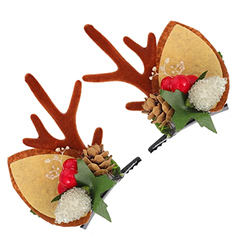 BESTYASH Weihnachtliche Geweih Haarspangen für Mädchen Rentier Design Schonend und Langlebig für Weihnachtsfeiern Cosplay und Festliche Anlässe von BESTYASH