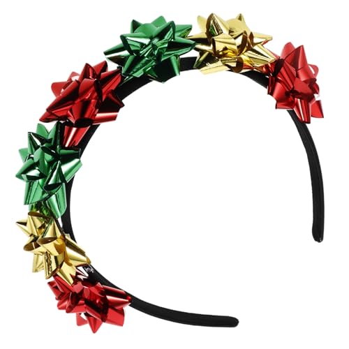 BESTYASH Weihnachtsstirnband Neues Jahr Stirnband Kopfbedeckungen Für Urlaubspartys Weihnachtsschleifen-stirnband Weihnachtskopfschmuck Weihnachts-haarschmuck Weihnachtshaarreifen Legierung von BESTYASH