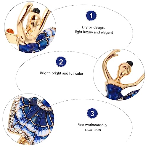 BESTYASH Zinklegierung Brosche Ballet Mädchen Form Kreative Kleidung Accessoires Dekorativer Anstecknadel für Damen Elegant für Party Geburtstag Schal und Mantel Schmuck von BESTYASH