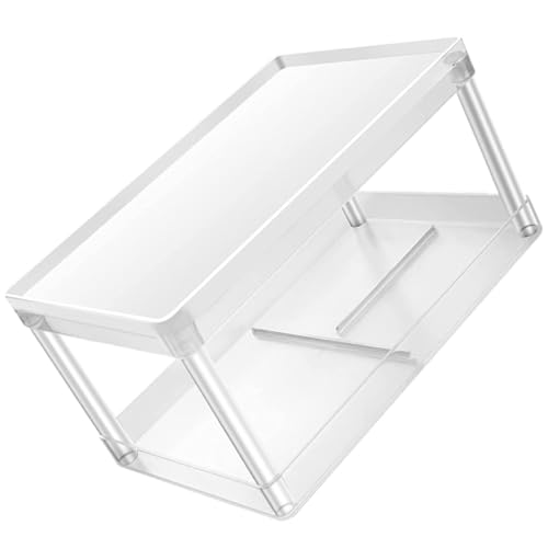 BESTYASH Zweischichtiger Kosmetikständer Material Zum Aufbewahren Von Make-up-produkten Und Schreibwaren Leicht Und Stabil Für Schreibtisch Schlafzimmer von BESTYASH