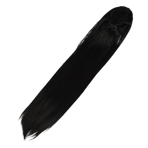 BESTYASH gefälschter Pferdeschwanz lockig Verlängerung Braun Erweiterungen Draw String Ponytail Pferdeschwänze für Frauen Pferdeschwanzerweiterung Hochtemperaturdraht Schwarz von BESTYASH