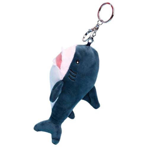 BESTYASH 1stück Plüschiger Schlüsselanhänger Blau Kuscheltier Mit Schlüsselring Für Taschen Rucksäcke Und Für Meerestier- von BESTYASH