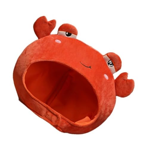 BESTYASH Kopfbedeckung für Krabben tiermütze tierkostüme festival kopfbedeckung Geburtstagshut Tierhut Krabben-Hummer-Stirnbänder Kostümparty Krabbenkopfschmuck -Requisite Stoff rot von BESTYASH
