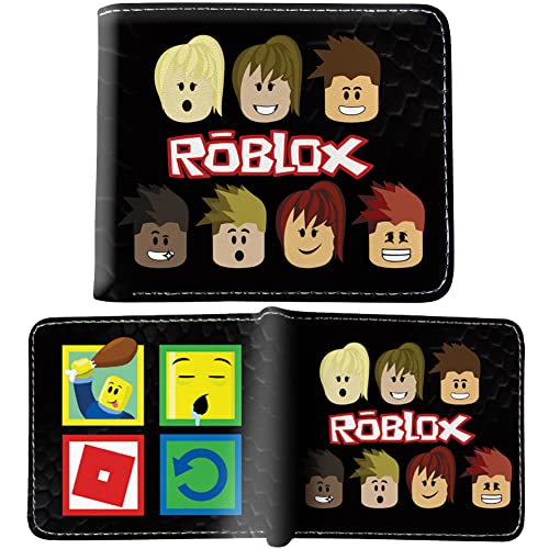 BESTZY Roblox Portemonnaie Kinder Geldbörse Jungen Karikatur Roblox Brieftasche Roblox Zweifach Gefalteter Kreditkartenhalter Für Jugend,Kinder Geburtstagsgeschenk von BESTZY