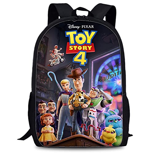 Toy Story Rucksack Cartoons Schwarz Hohe Kapazität Backpack Boys Girls Teenagers Kinder Schultasche Bookbag Laptop Für Jungen Mädchen Für Sport, Reisen, Schule Und Arbeit Business Reisen von BESTZY