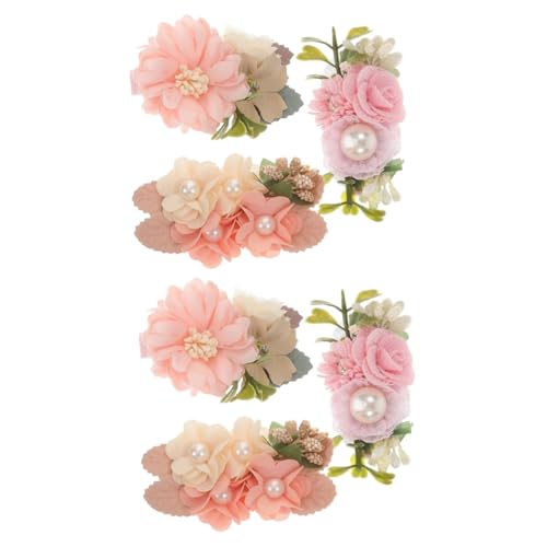 6 Stück Blumen Haarspangen Haarspangen Kinder Für Mädchen Haarnadel Für Kleinkinder Säuglings Haarnadel Für Kinder Haar BESTonZON von BESTonZON