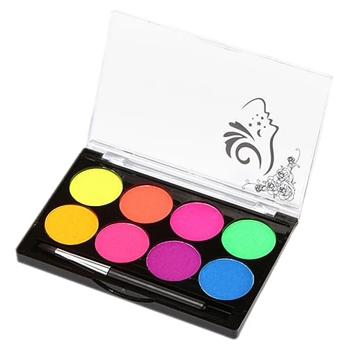 BESTonZON Farben Leuchtende Wasserlösliche Gesichtsfarbe Für Körper Und Gesichtsbemalung Sicheres Makeup-pigment Für Karneval Halloween Und Cosplay Events von BESTonZON