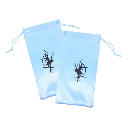 BESTonZON 1paar Tanzschuhtasche Satin Für Damen Aufbewahrungstasche Für Ballettschuhe Leicht Für Wettkämpfe Sorgt Für Ordnung Und Schutz Tanzschuhe von BESTonZON