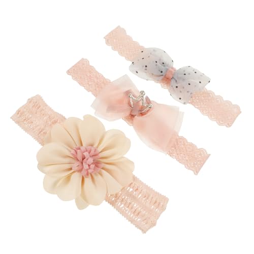 BESTonZON 1 Satz 3 Teiliges Stirnband Für Kleinkinder Requisiten Schönes Schleife Stirnband Haarband Schöner Kopfschmuck Kinder Kopfschmuck von BESTonZON