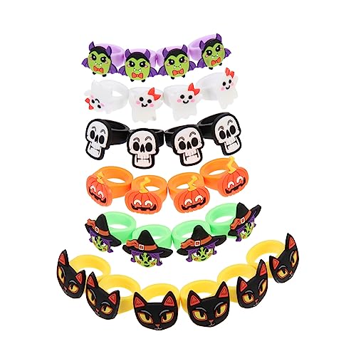 BESTonZON 1 Satz Teiliges Halloween Finger Ringe Lustige Pvc Karottringe Für Partys Und Kostüme Zubehör Für Halloween Feiern 25 Stück BESTonZON 1 Satz Teiliges Halloween Finger Ringe Lustige Pvc Karottringe Für Partys Und Kostüme Zubehör Für Halloween Feiern 25 Stück von BESTonZON