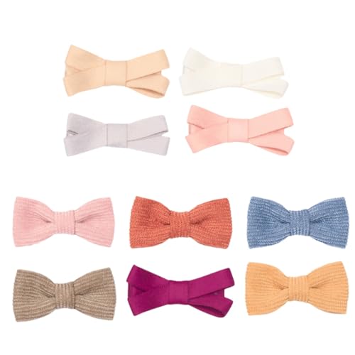 BESTonZON Haarspange für Jungen und Mädchen 10 Stück Haarschleife für Jungen und Mädchen Kopfschmuck für Babys Haarklammer mit Schleife Haarspange für Kinder Haarschleifen für Mädchen von BESTonZON
