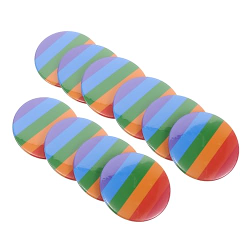 BESTonZON Regenbogen Pride Pin Broschen Set 10 Stücke Pride Flag Pin Abzeichen Für von BESTonZON