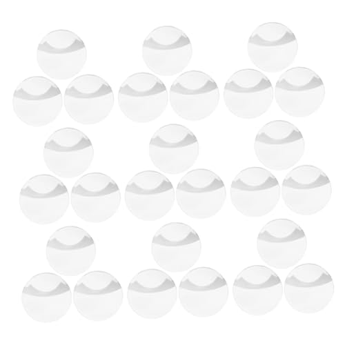 BESTonZON 100 Stück Transparente Badge Schutzhüllen Rund Klare Abzeichen Schutzhüllen Kratzfest Für Button Pins Aufbewahrung Display von BESTonZON