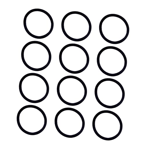 BESTonZON 100st Schwarzes Haarband Haargummis Für Damen Haarbänder Haargummis Haargummi Für Kleinkinder Haarschmuck Für Frauen Schwarzes Haarseil -haargummi Haarring Polyester Black von BESTonZON