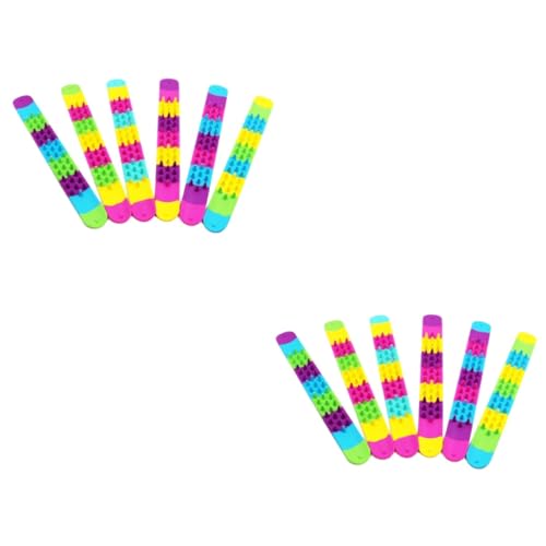 BESTonZON 12 Stk Silikonarmbänder für Kinder Animal-Slap-Armbänder für Kinder an Bord Aufkleber für Autos Slap-Armbanduhr spielzeug Silikonarmband für Kinder Kinderarmband Papa-Kreis von BESTonZON