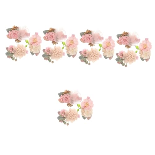 BESTonZON 15 Stück Blumen Haarspangen Haarschleifen Haarspangen Für Babys Haarspangen Für Haarschmuck Haarspangen Für Mädchen Haarspangen Aus Stoff von BESTonZON