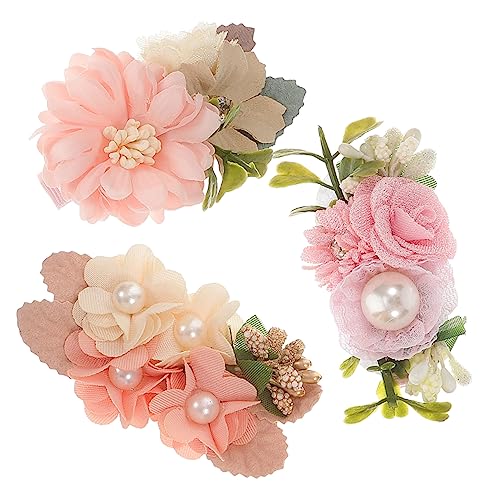 BESTonZON 15 Stück Blumen Haarspangen Kleine Haarspangen Für Frauen Haarblumen Haargummis Kinder Haarspangen Haarspangen Für Mädchen Große Haarspangen Mädchen Kleinkind Haargummis von BESTonZON
