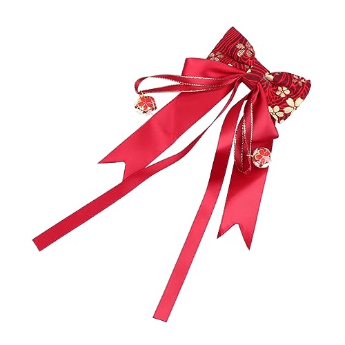 BESTonZON 1stk Haarspange Mit Schleife Alte Chinesische Haarnadeln Japanische Haarspangen Haarschmuck Für Den Abschlussball Japanische Tsumami-haarspange Kopfbedeckung Für Den Abschlussball von BESTonZON