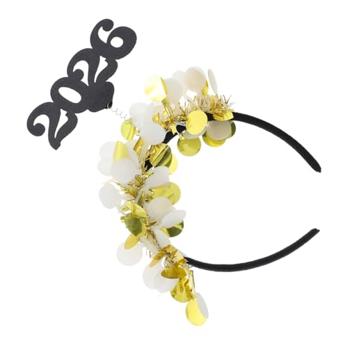 BESTonZON 2 Stück Glitzerndes Goldenes Party Haarreifen für Hochzeiten Feiern und Festliche Anlässe Vielseitig Einsetzbar und Elegant von BESTonZON