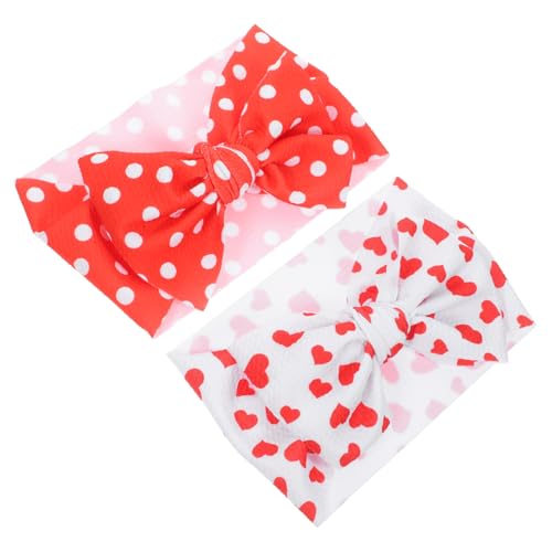 BESTonZON 2 Stück Kinder Haarschmuck Stirnband Haarschmuck Kopfschmuck Haarband Für Babys Schleife Kopfschmuck Mädchen Haarschmuck Stoff von BESTonZON