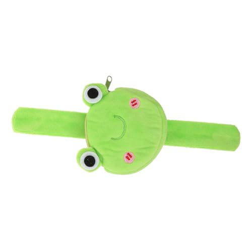 BESTonZON 2St Pop-Ring-Geldbörse armbänder für kinder party zubehör kinder Schlagarmbänder Silikon Slap-Armband Stofftiere Geschenke Kinderspielzeug Spielzeug für Kleinkinder Mädchen Frosch von BESTonZON