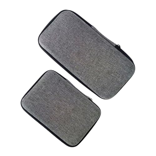 BESTonZON 2 Stück Teiliges Mikrofon Aufbewahrungsetui Wasserdichtes Organizer für Collar Clip Headset und Kabellose Mikrofone Kompakt Tragbar mit Reißverschluss für Digitale Produkte und von BESTonZON