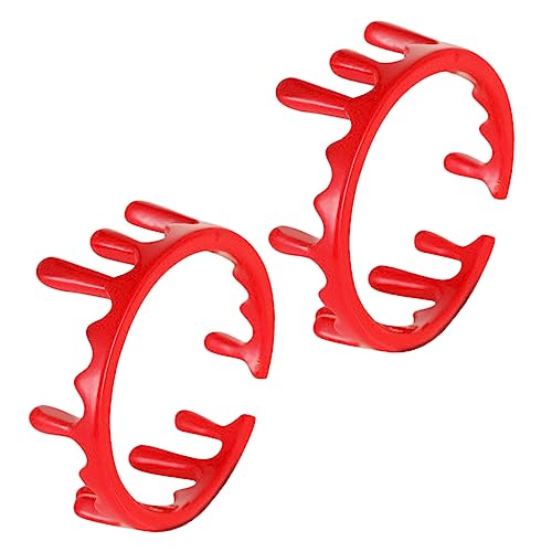 BESTonZON 2 Stück Verstellbarer Halloween Ringe aus Legierung Offene Vampir Ringe mit für Cosplay Karneval Party und Gruselige Kostümdekoration von BESTonZON