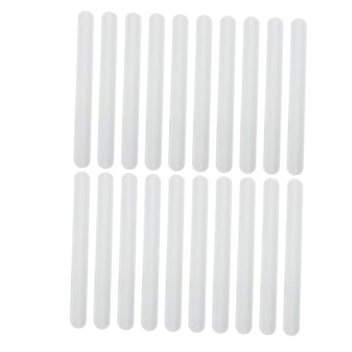 BESTonZON 20 Stück Weiße Silikon-schnapparmbänder für DIY Blanko Slap Wristbands zum Bemalen Basteln Party-giveaways Halloween Weihnachten Kreative Armbänder von BESTonZON