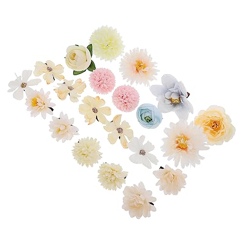 BESTonZON 21 Stück Blumen Haarnadel Damen Haarspange Blumen Haarspangen Für Damen Kleinkind Haarspange Haarblumen Blumen Clips Haar Accessoires Für Frauen Haarspangen Seidenblumen von BESTonZON