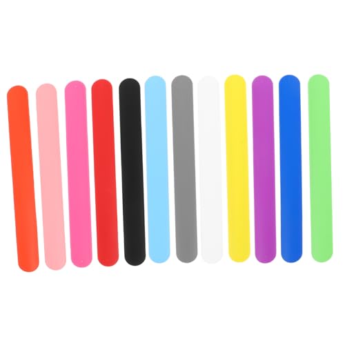 BESTonZON 24 Stück Teiliges Silikon Schnapparmband Set für Bunte Hautfreundliche Armbänder mit Sicherem Sitz Elastisch und Bequem für Partys Outdoor Aktivitäten und Geburtstagsfeiern von BESTonZON