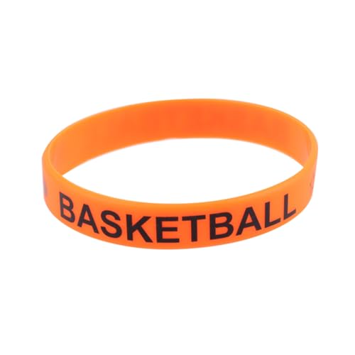BESTonZON 25 Stück Teiliges Basketball Silikonarmband mit Bedrucktem Basketball Motiv Einstellbare Party Wristbands in Kräftigen Farben Unisex Armbänder für Sportfans und Geschenkideen von BESTonZON
