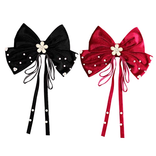 BESTonZON Mädchen Haar Clips Bögen Frauen Bogen Haarnadel Haar Zubehör Für Hochzeit Party Große Stoff Haarspange BESTonZON Mädchen Haar Clips Bögen Frauen Bogen Haarnadel Haar Zubehör Für Hochzeit Party Große Stoff Haarspange von BESTonZON