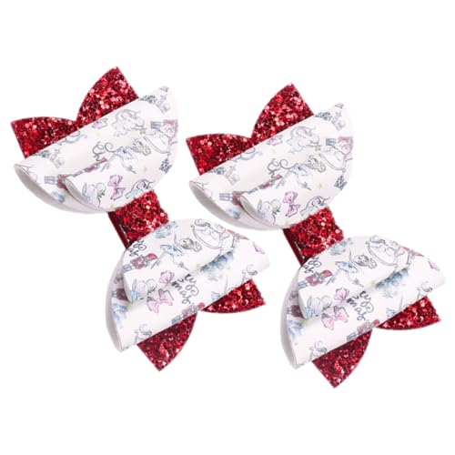 BESTonZON 2stücke Weihnachts-haarspangen Mit Glitzer Niedliche Haarclips Im Schleifen-design Für Mädchen Für Festliche Anlässe Und Party-dekoration von BESTonZON