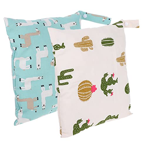 BESTonZON 2St Wickeltasche Organisator für Säuglingswindeln Makeup Tasche Sack plastikbeutel plastiktasche Badeanzug badematte Beutel für nasse Taschen Yoga-Nasstasche flaches Tuch von BESTonZON