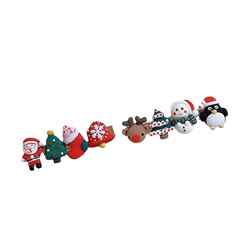 BESTonZON 2stücke Weihnachts-haarspangen Mit Cartoon-design Lustige Santa Claus Und Rentier Clips Für Junge Mädchen Weihnachts-party Haarschmuck Für Mädchen von BESTonZON