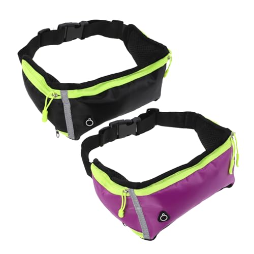 BESTonZON 2stücke wasserdichte Gürteltasche Für Herren Unisex Laufgürtel Mit Handyfach Outdoor Sport Hüfttasche Verstellbare Multifunktions Tasche Mit Trinkflaschenhalter Für von BESTonZON