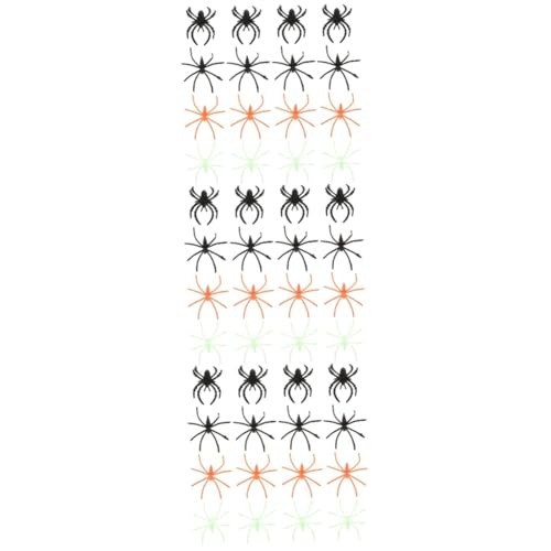 BESTonZON 3 Sätze Halloween Spider Ringe Leuchtende Spinnen Dekoration Für Partys Für Gruselige Anlässe Tischdeko Und Kreative Halloween Kostüme 100 Stück * 3 von BESTonZON