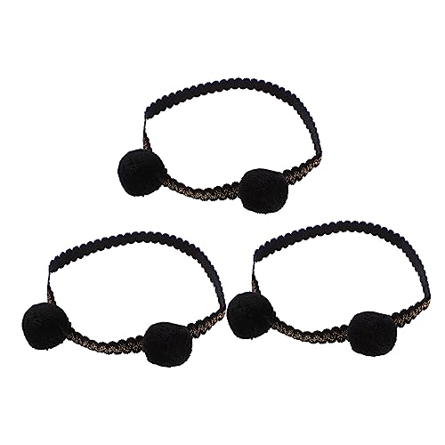 BESTonZON 3 Stk stirnband hair bands headdress girl hair decorations Haarschmuck für Babymädchen Haarbänder für Babys Stoff-Haarband Kopfbedeckung für Babys Black BESTonZON 3 Stk stirnband hair bands headdress girl hair decorations Haarschmuck für Babymädchen Haarbänder für Babys Stoff-Haarband Kopfbedeckung für Babys Black von BESTonZON